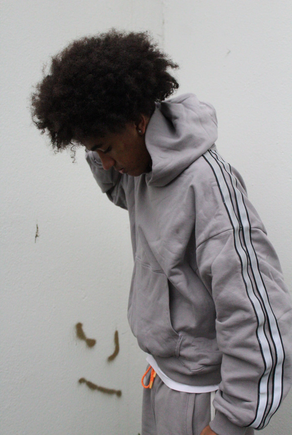 CRANZ X RVK ROSES 2 stripe hettupeysa