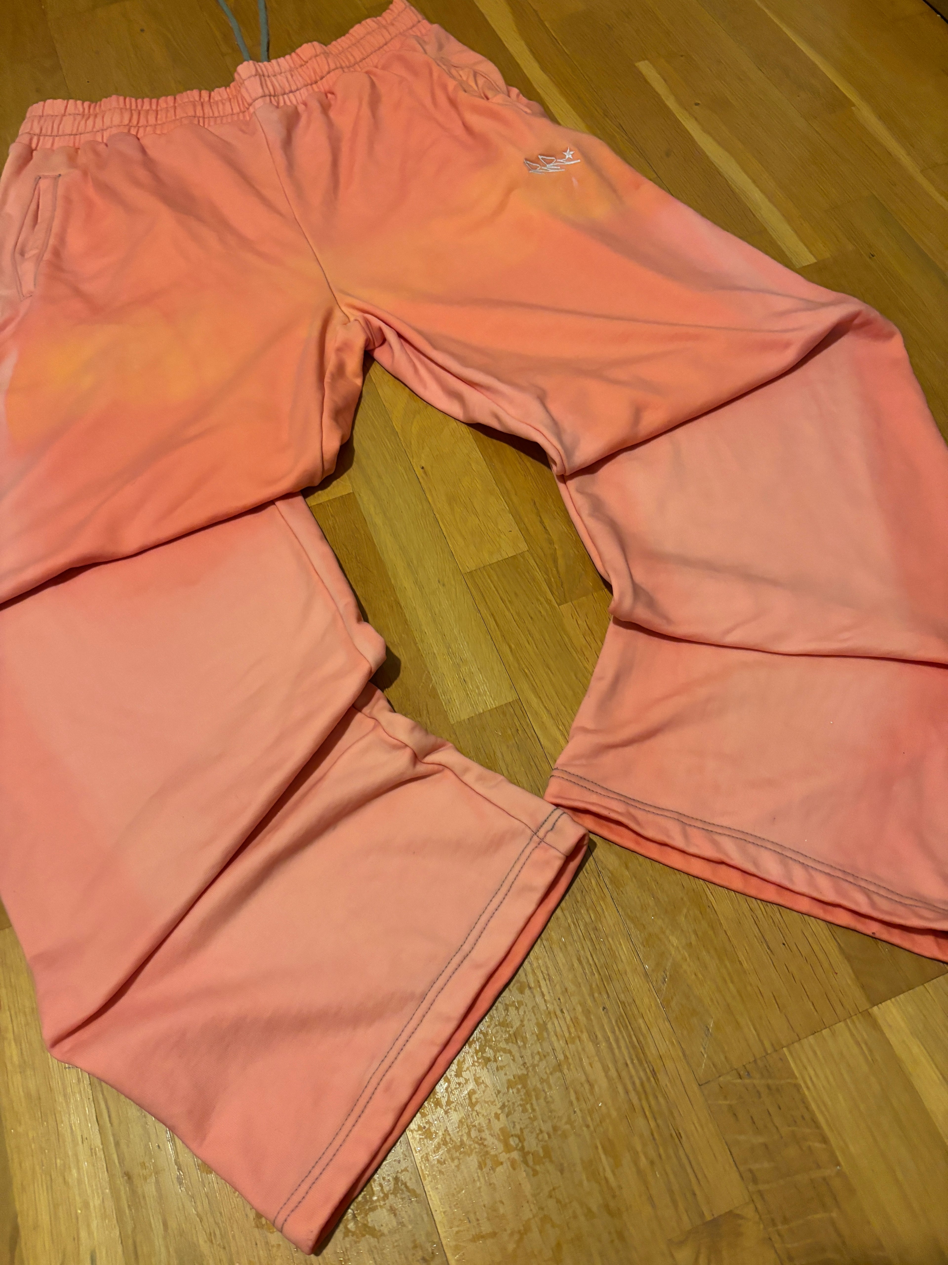 CRANZ X RVK ROSES bleikar buxur